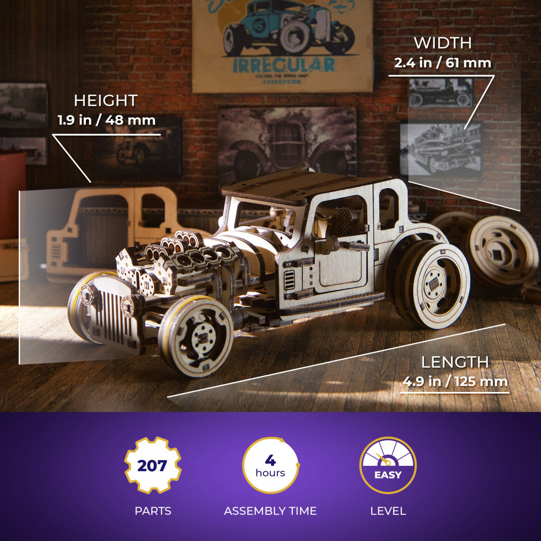 Ugears Hot Rod Furious Mouse