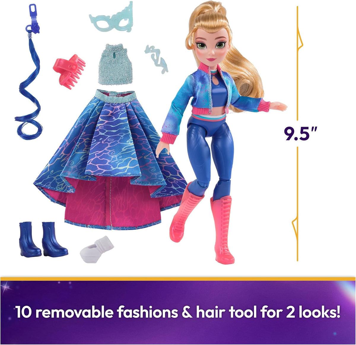 Unicorn Academy/ Yksisarvisakatemia Muotinukke 24 cm Isabel Masquerade