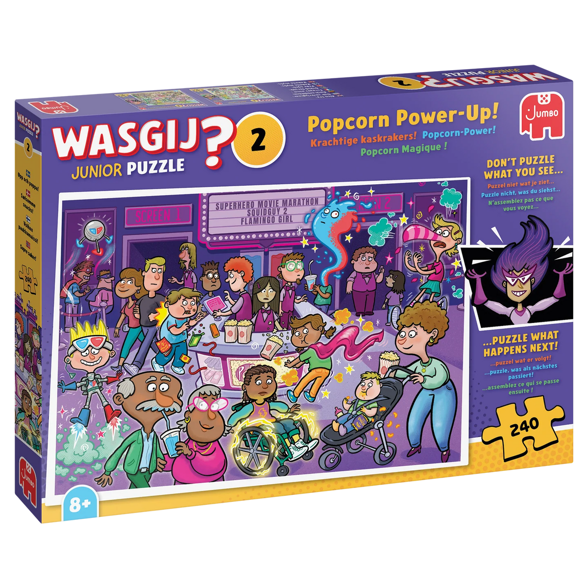 Wasgij Junior 2 Popcorn Power Up Mysteeripalapeli 240 Palaa