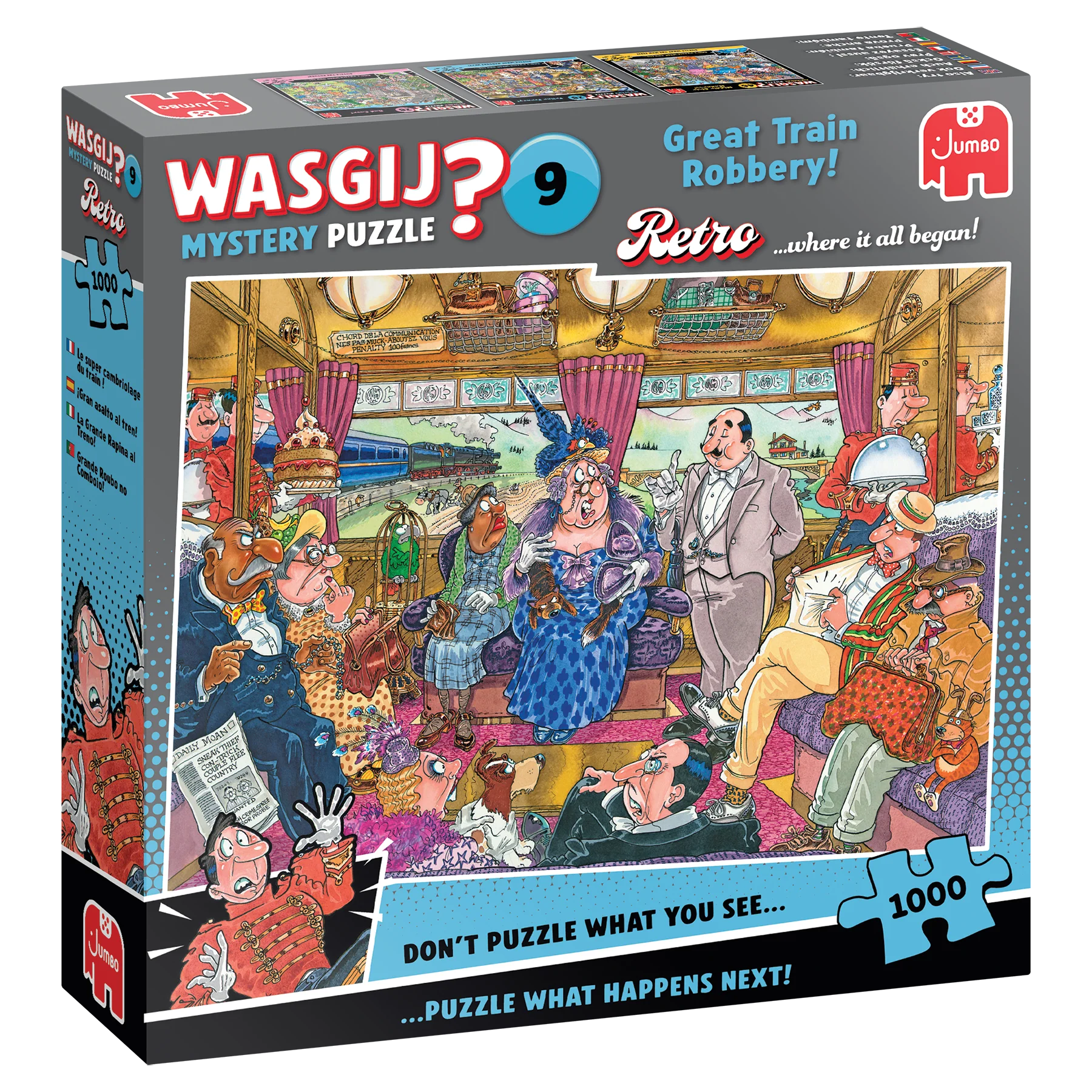 Wasgij Retro Mystery Great Train Robbery! 1000 Palan Palapeli