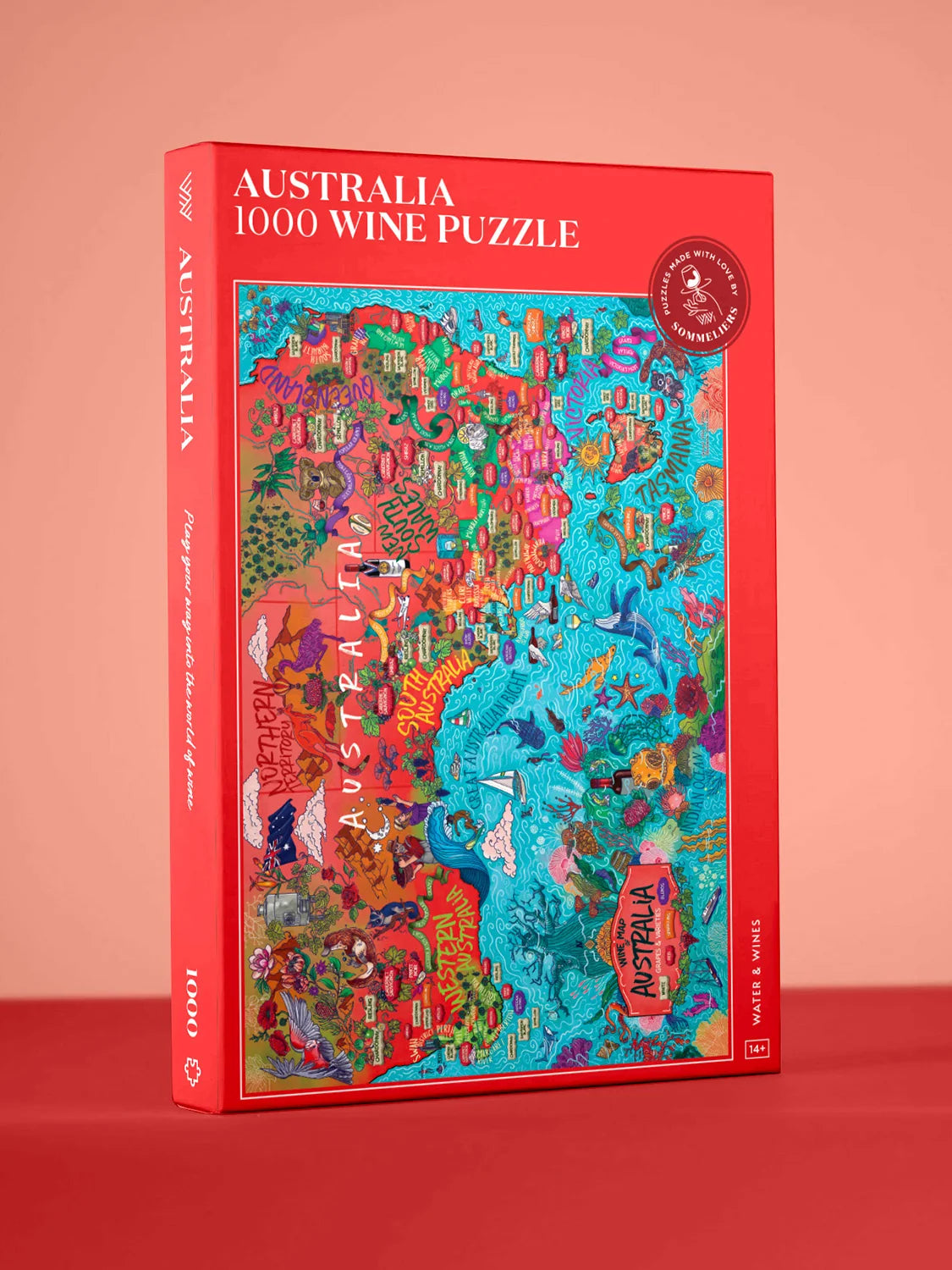 Water And Wines Australia, Wine Puzzle, 1000 Palan Viini Palapeli