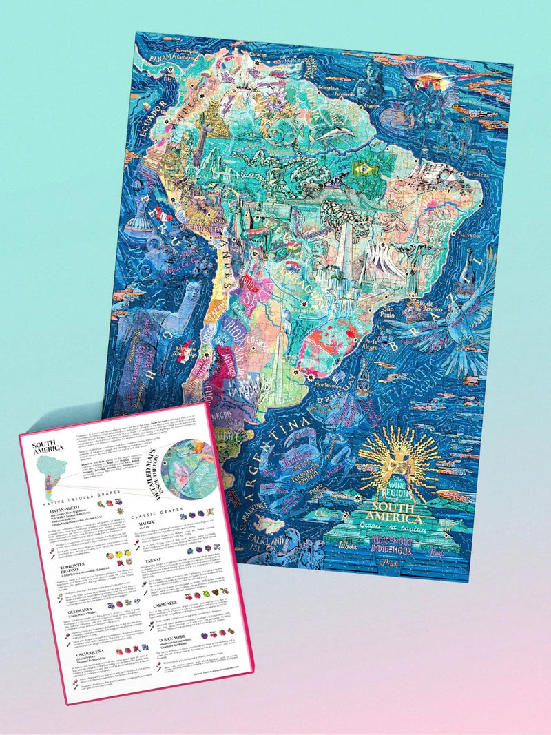 Water And Wines South America, Wine Puzzle, 1000 Palan Viini Palapeli
