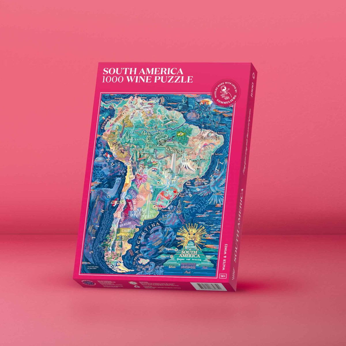 Water And Wines South America, Wine Puzzle, 1000 Palan Viini Palapeli
