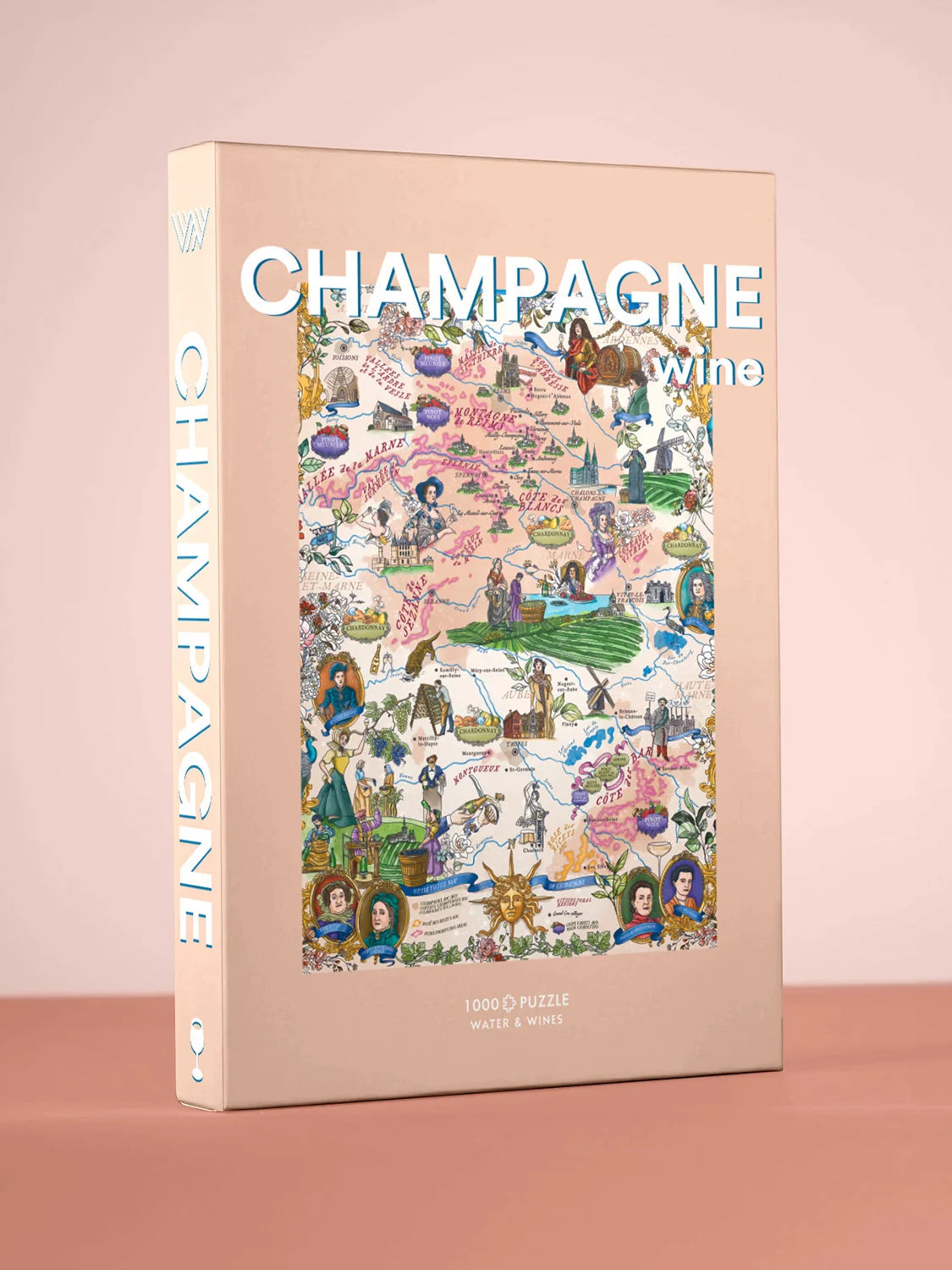 Water And Wines The World Of Champagne, 1000 Palan Samppanja Palapeli
