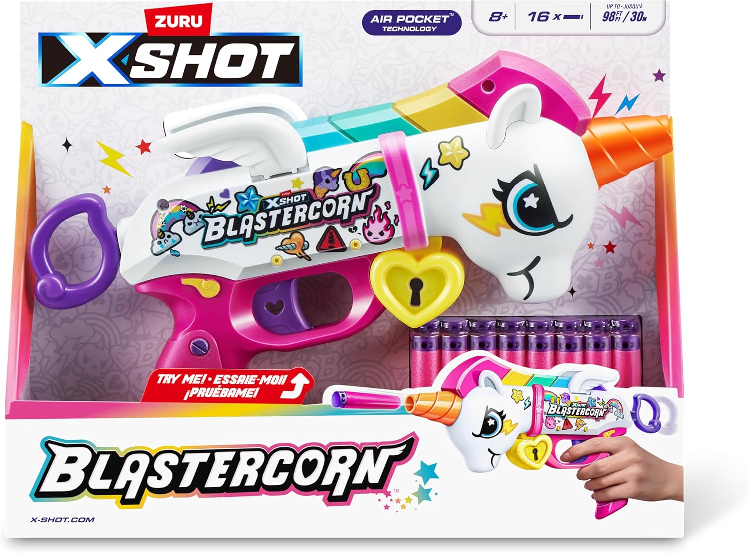 X Shot Blastercorn Unicorn Blaster, Yksisarvis Vaahtoammusase
