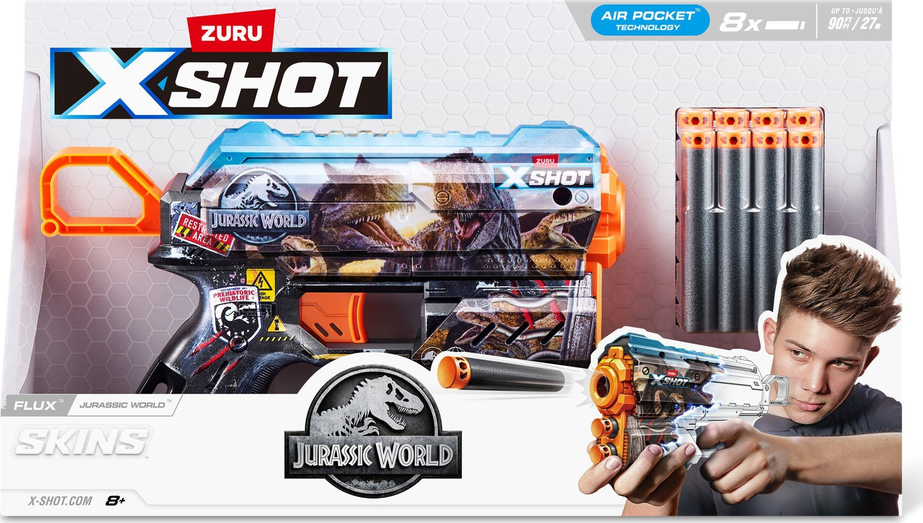 ZURU X-Shot Skins Jurassic World Vaahtoammusase ja Ammukset