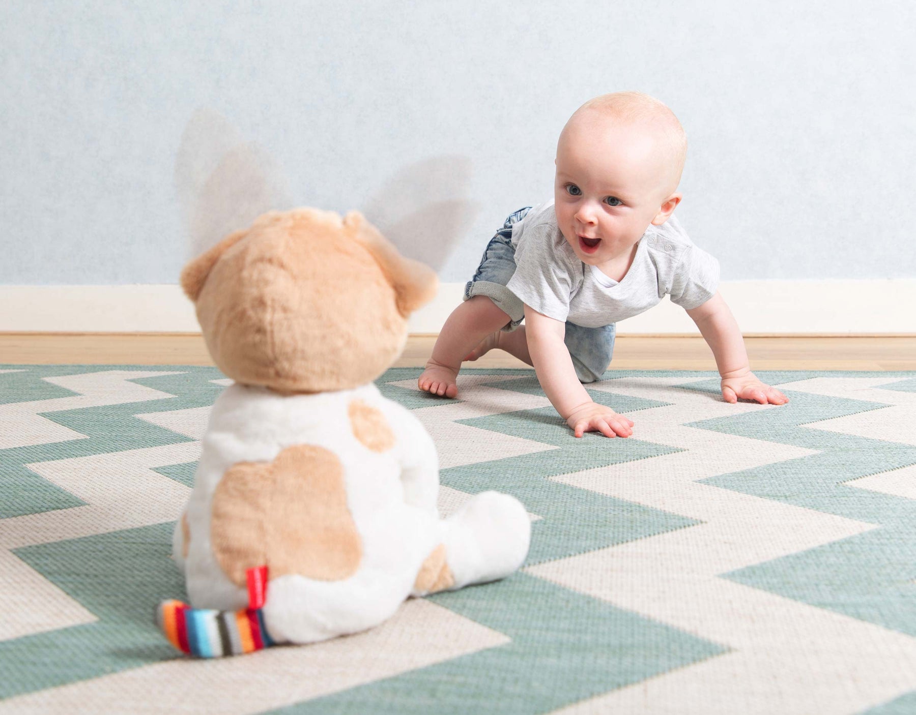 Zazu Peek-A- Boo Soft Toy Danny The Dog, Vauvan Aktiviteettipehmolelu