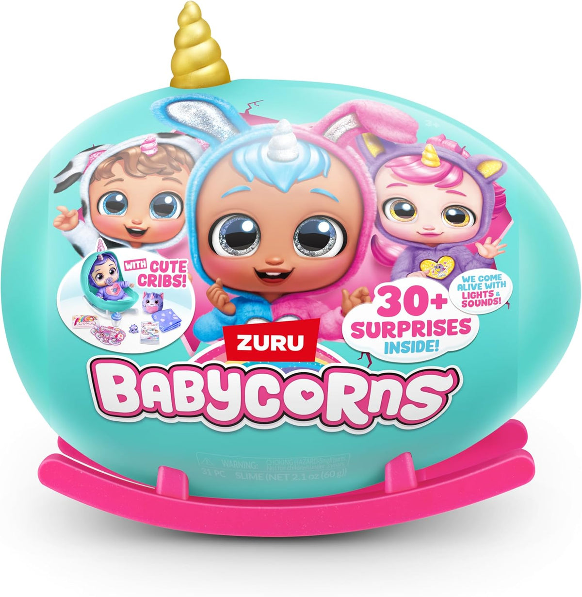 Zuru Babycorns Magical Rainbowcorn Babies Yllätysvauva 30+ Yllätystä