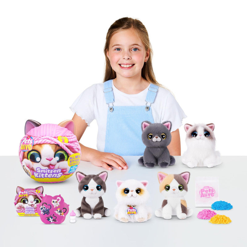 Zuru Pets Alive Smitten Kittens Interaktiivinen Yllätyskissa Series 2