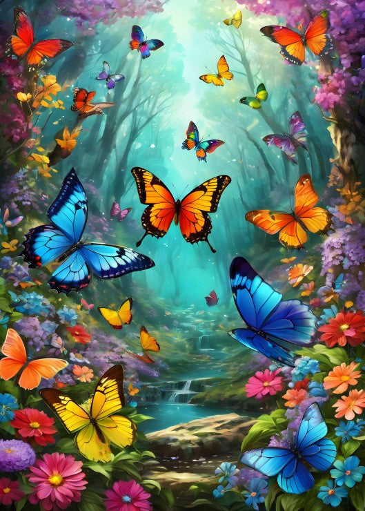 Alipson Puzzle 500 Palan Palapeli Clouds Of Butterflies
