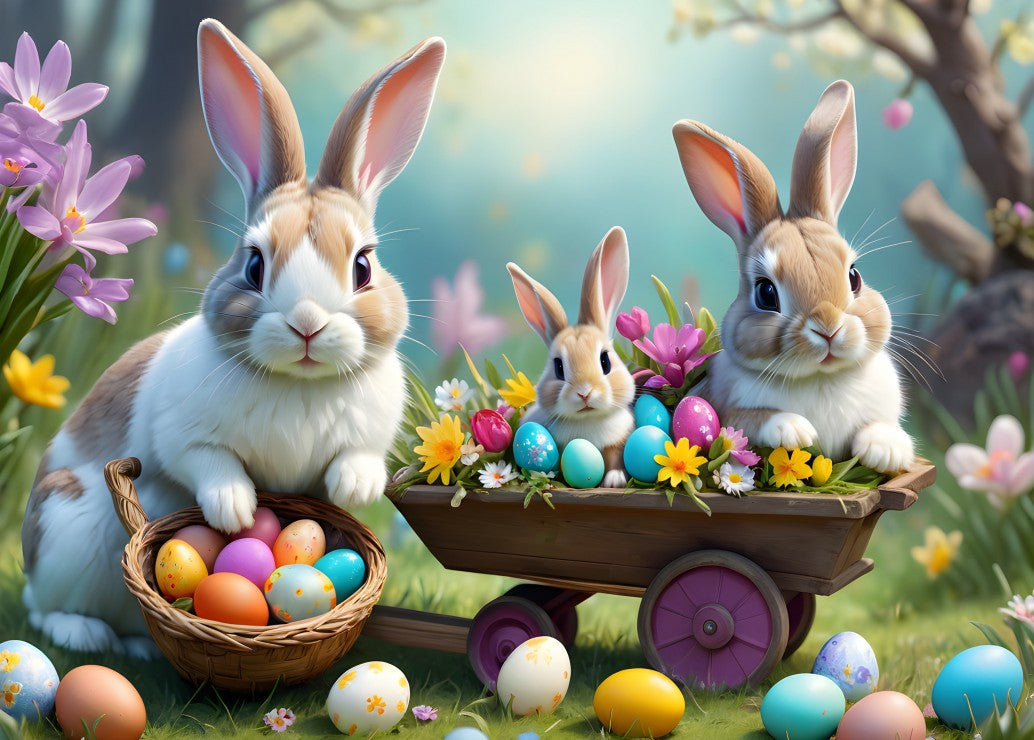 Alipson Puzzle 500 Palan Palapeli Easter Bunnies