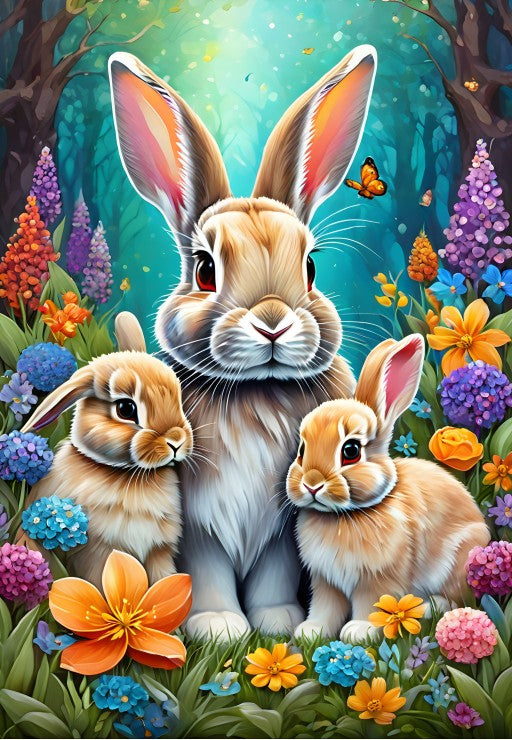 Alipson Puzzle 1000 Palan Palapeli Spring Bunnies