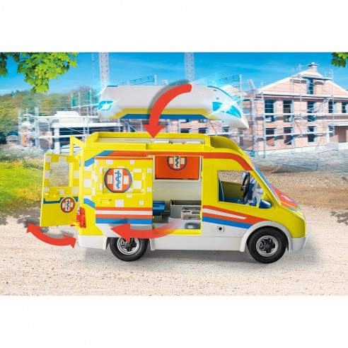 Playmobil 71202 Ambulanssi valoilla ja äänillä