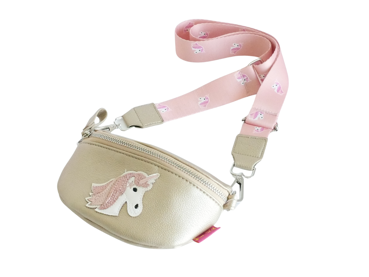 Kis Me Lasten Olkalaukku/Vyölaukku Yksisarvinen Kulta