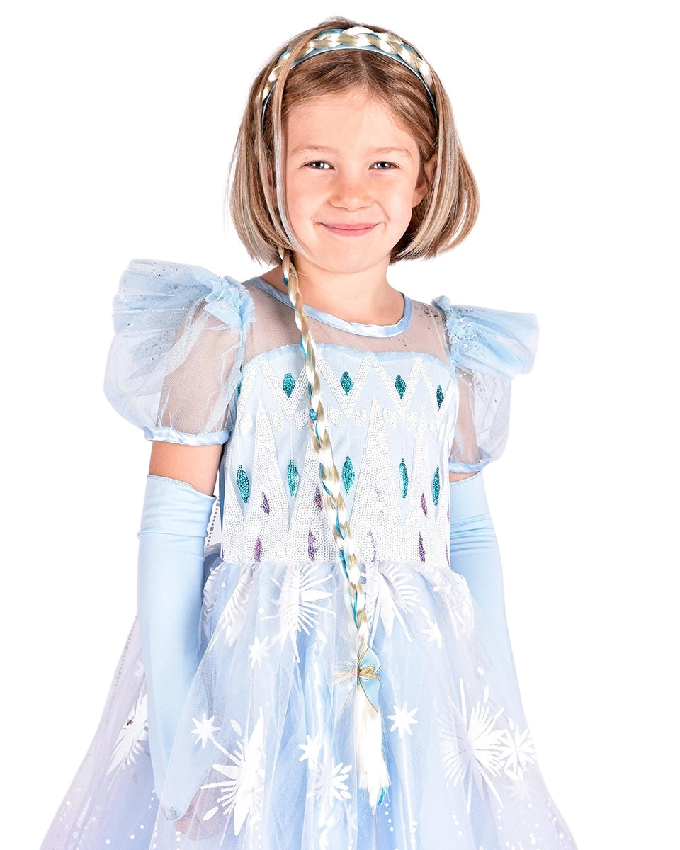 Den Goda Fen Jääprinsessa "Frozen" Mekko Sininen 6-8v 122-128 cm