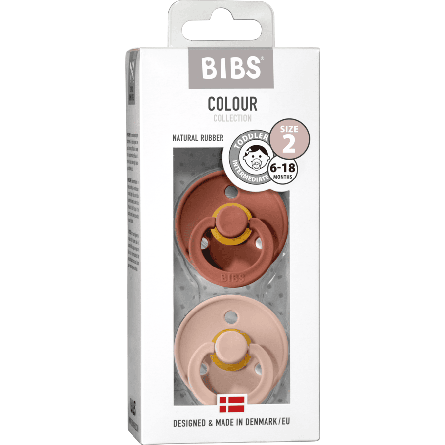 BIBS Colour Tutti 2kpl Koko 2 Woodchuck/Blush