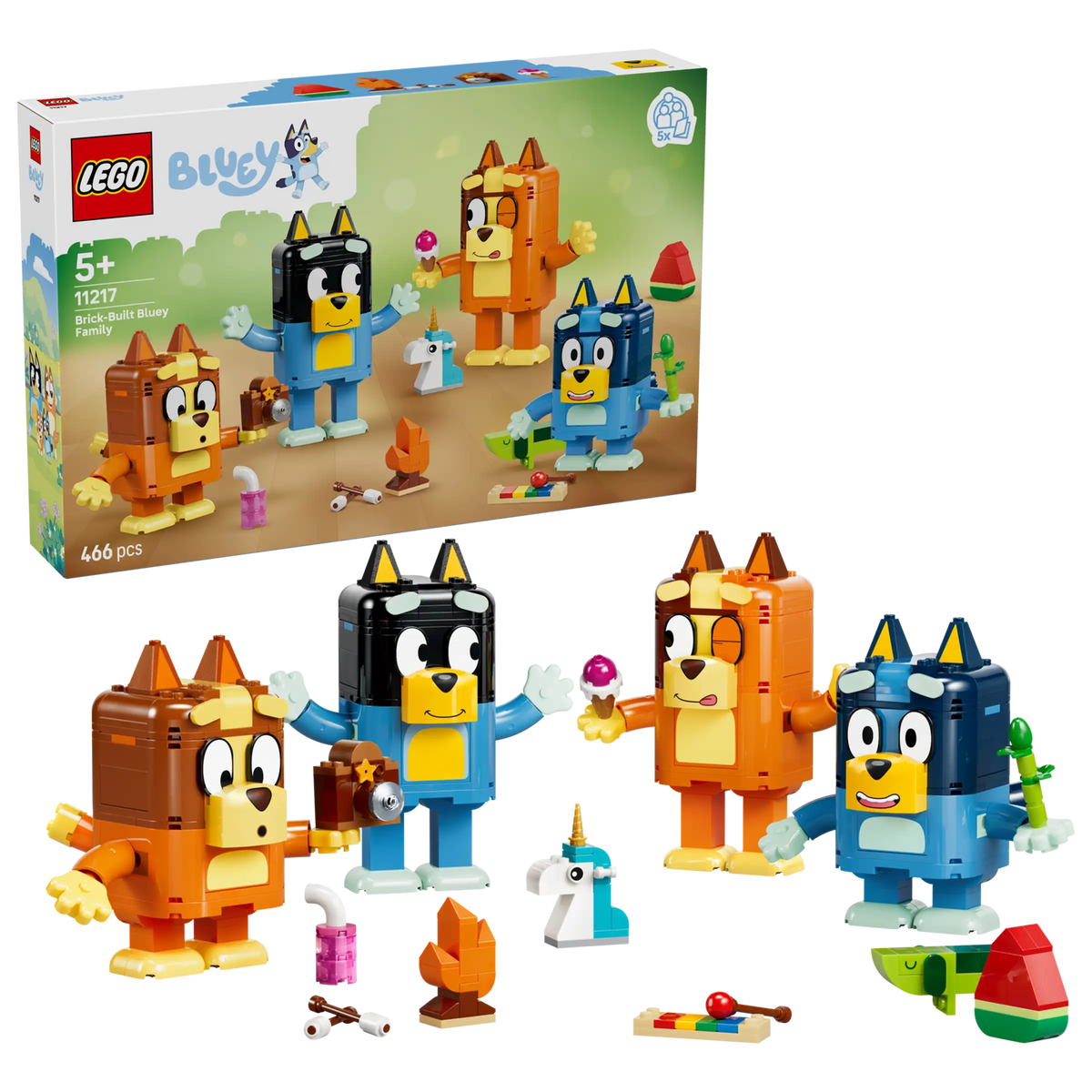 LEGO Bluey 11217 Palikoista Rakennettava Tuurin Perhe