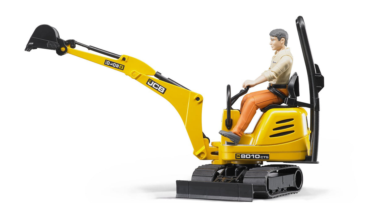 Bruder JCB Minikaivuri 8010 CTS ja Hahmo