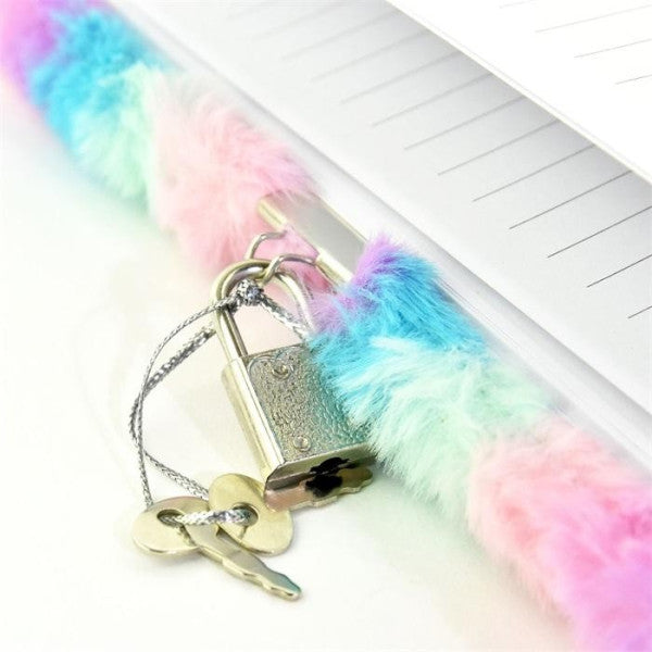 Lukollinen Pörröinen Päiväkirja Raidallinen