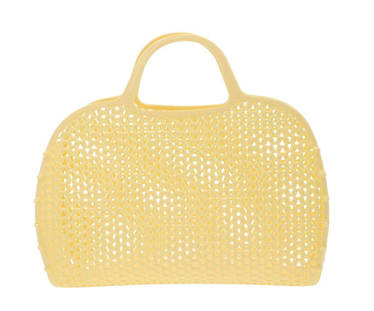 Retro Vintage Lasten Kori Keltainen