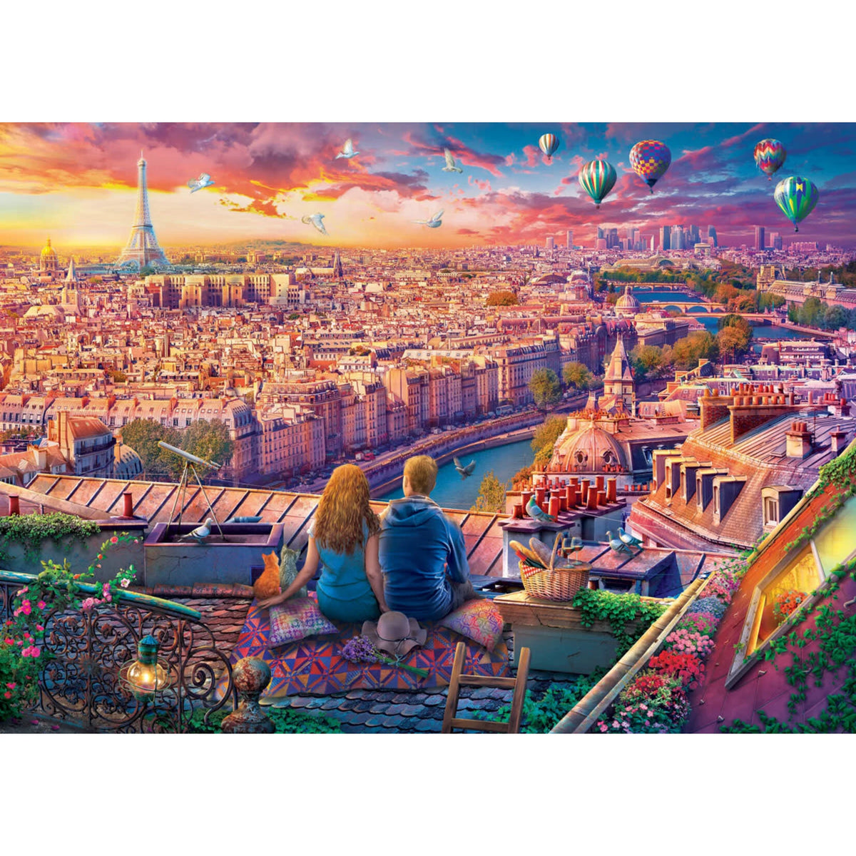 Eurographics 1000 Palan Palapeli Paris Rooftop'