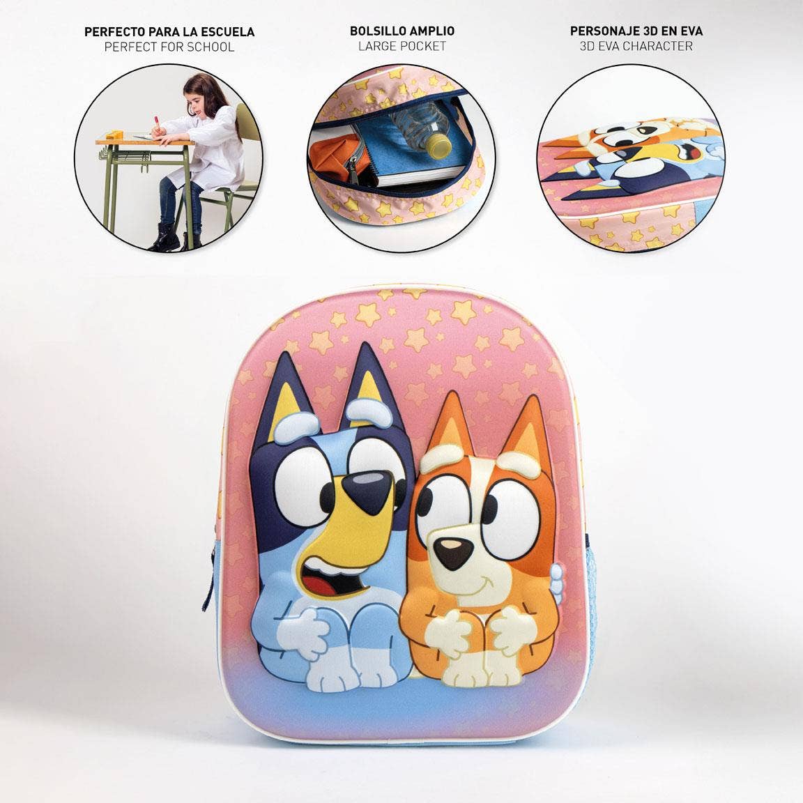 Bluey Lasten Reppu 3D