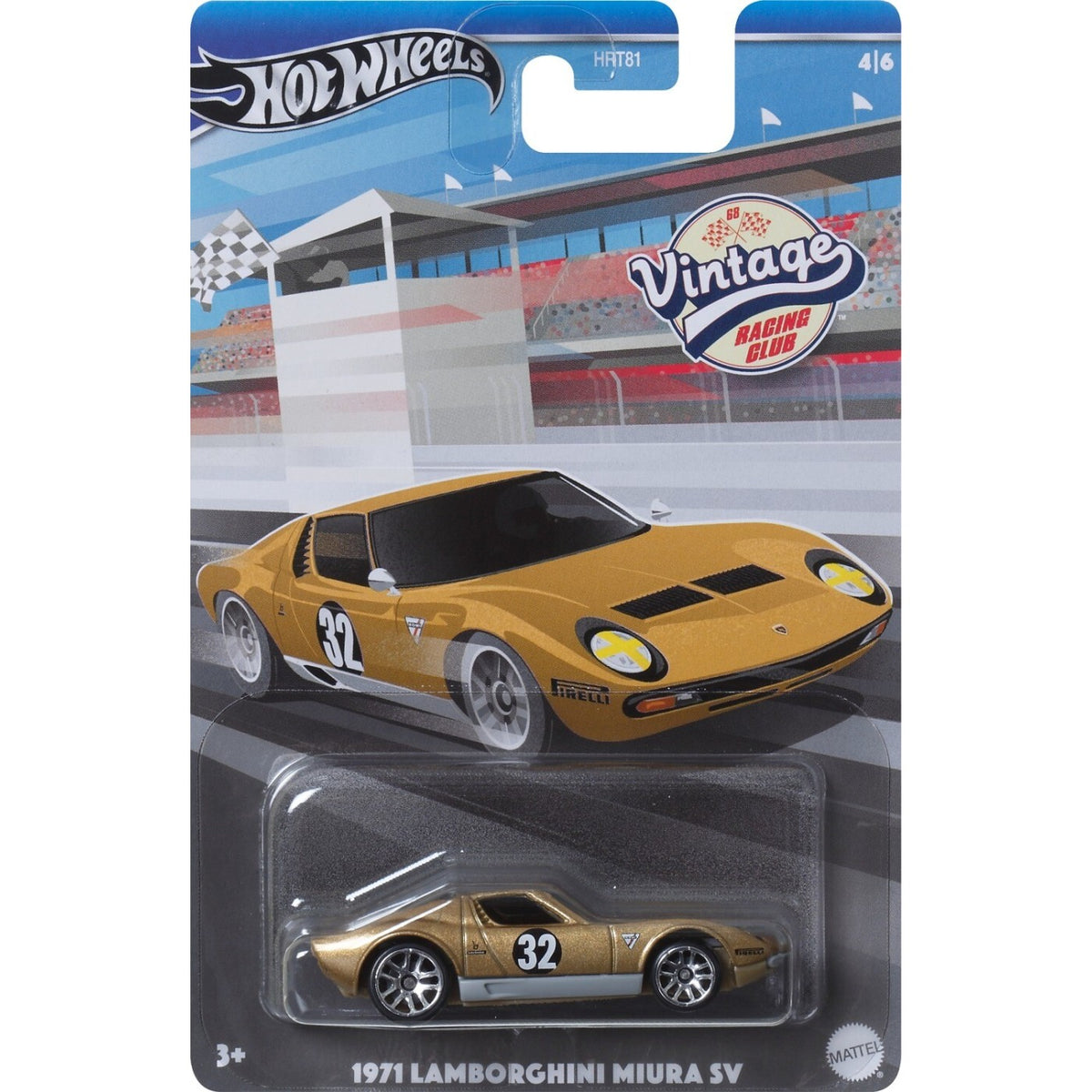 Hot Wheels Vintage Racing Club 1971 Lamborghini Miura Sv