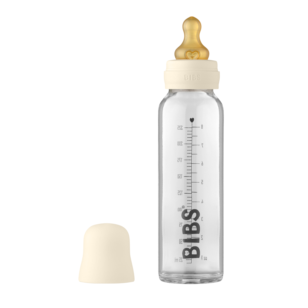 BIBS Lasinen Tuttipullo 225ml Ivory