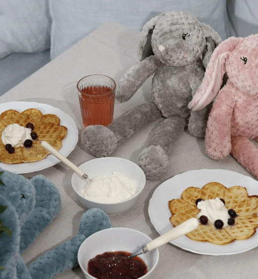 Teddykompaniet Våfflan Vera, Harmaa 40 cm