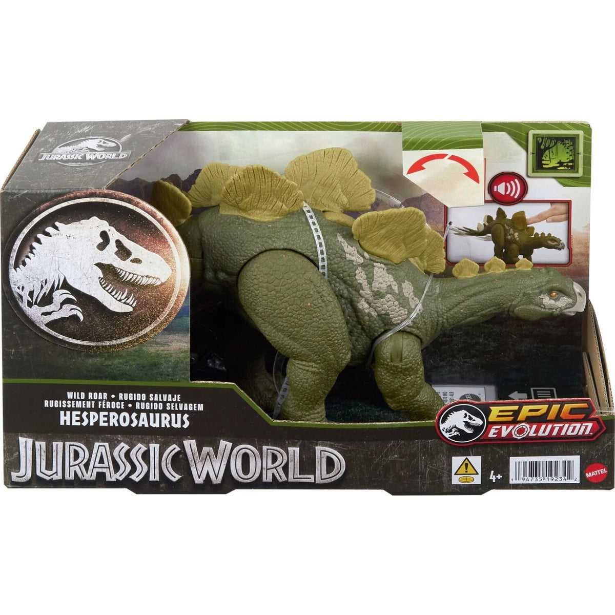 Jurassic World Wild Roar Hesperosaurus Äänillä ja Toiminnoilla