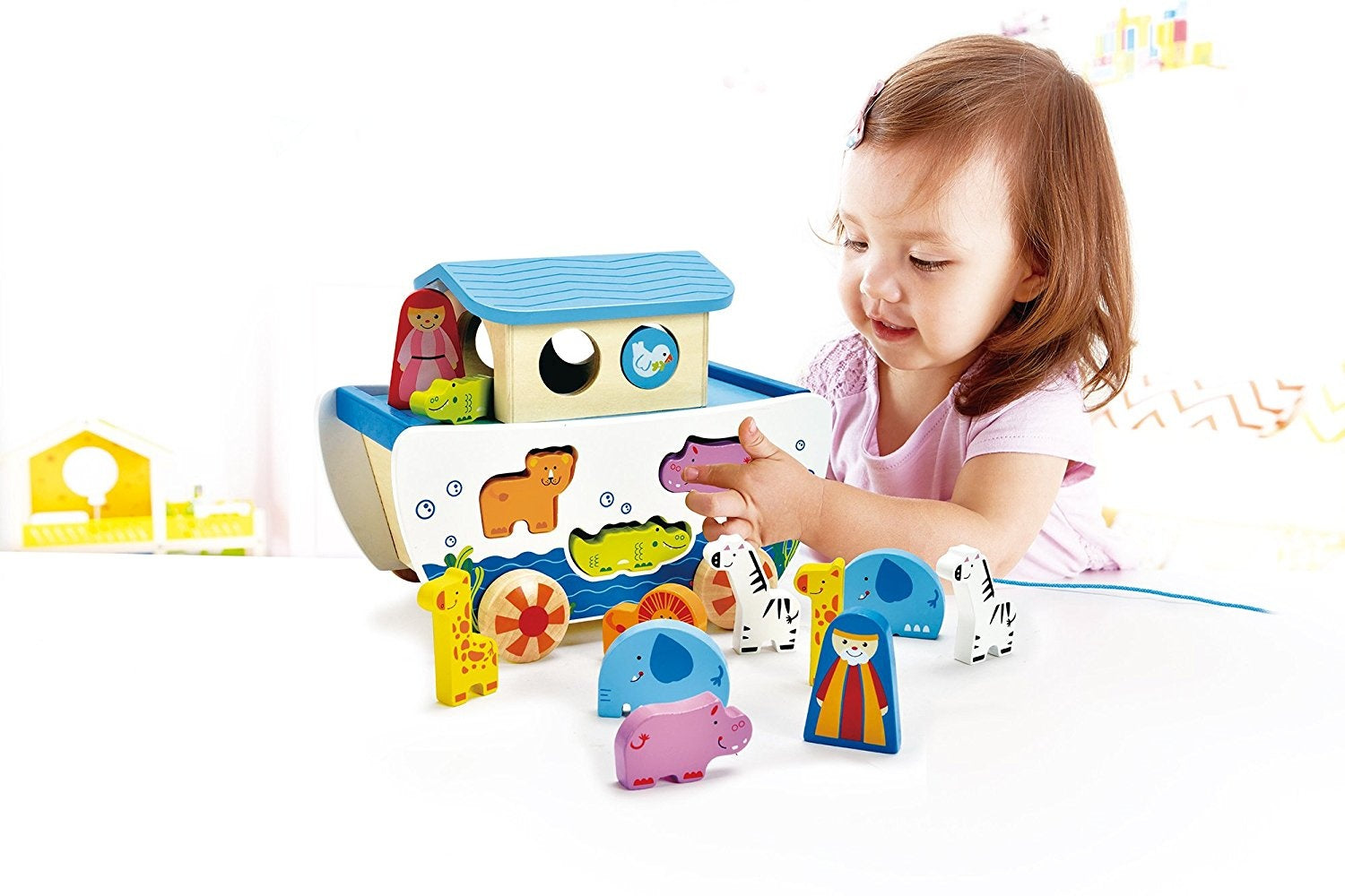 Hape Palikkalaatikko Eläinlaiva 3 in 1