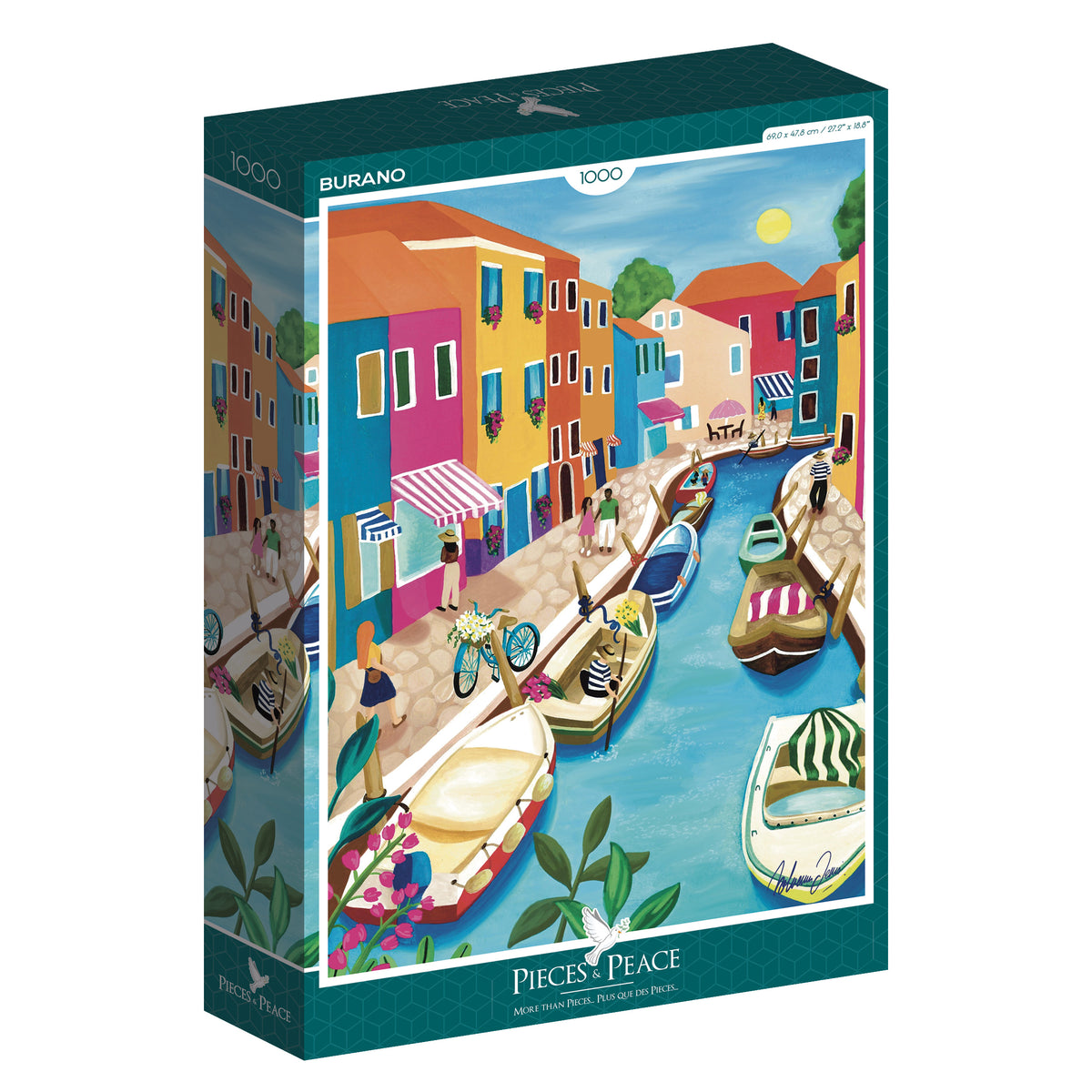 Pieces and Peace 1000 Palan Palapeli Burano