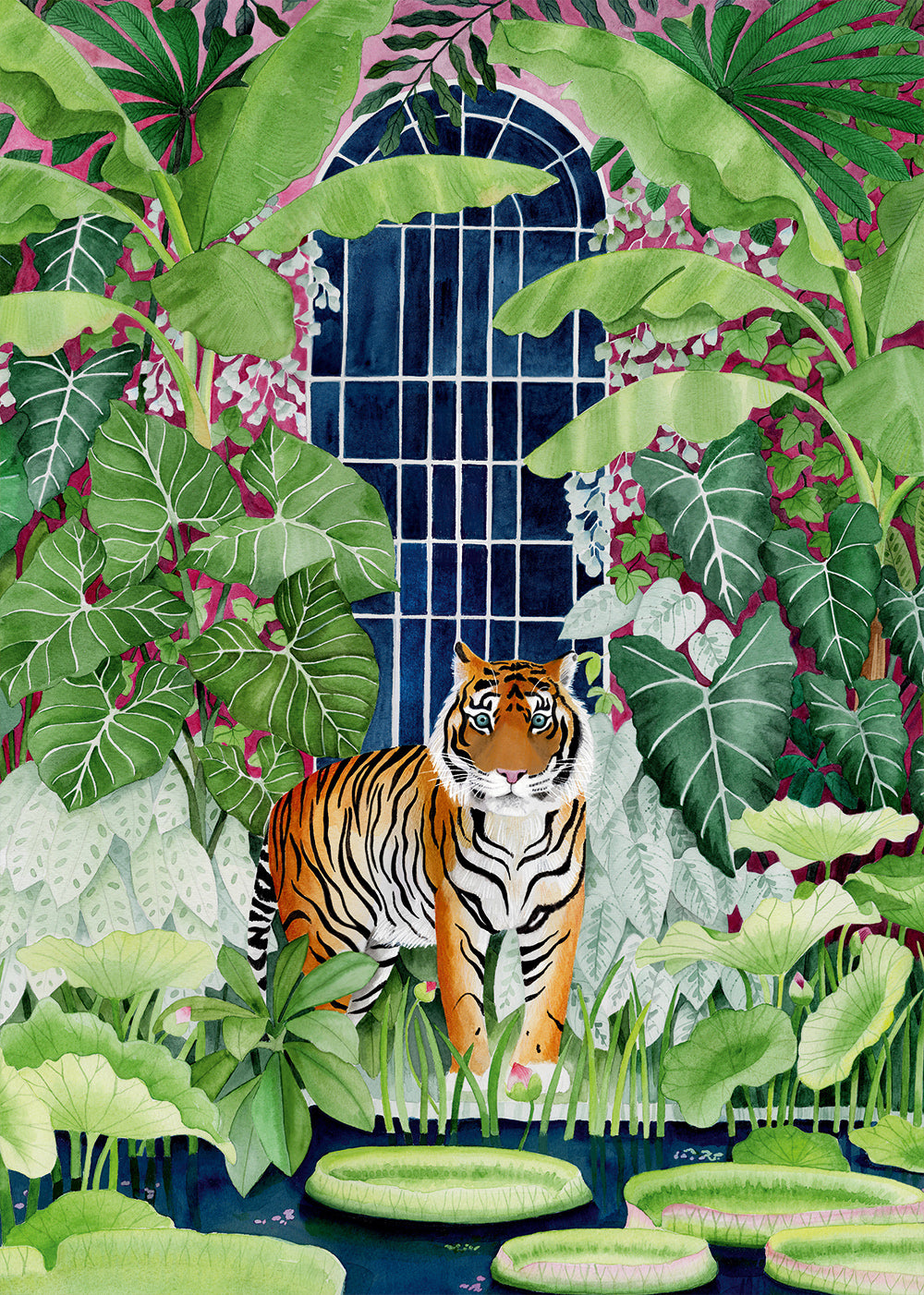 Pieces and Peace 1000 Palan Palapeli Greenhouse Tiger