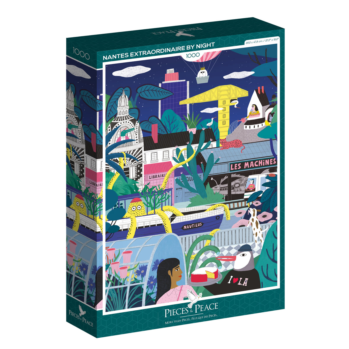 Pieces and Peace 1000 Palan Palapeli Nantes Extraordinaire