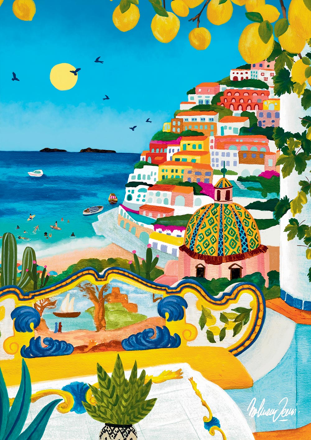 Pieces and Peace 1000 Palan Palapeli Positano
