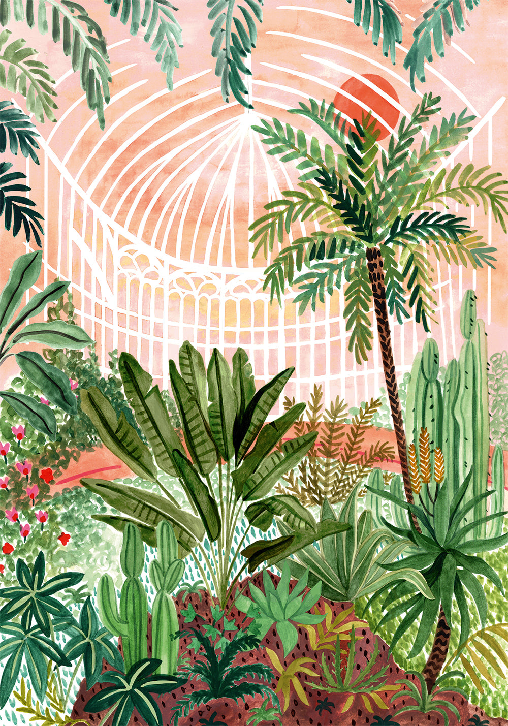 Pieces and Peace 1000 Palan Palapeli Victorian Greenhouse