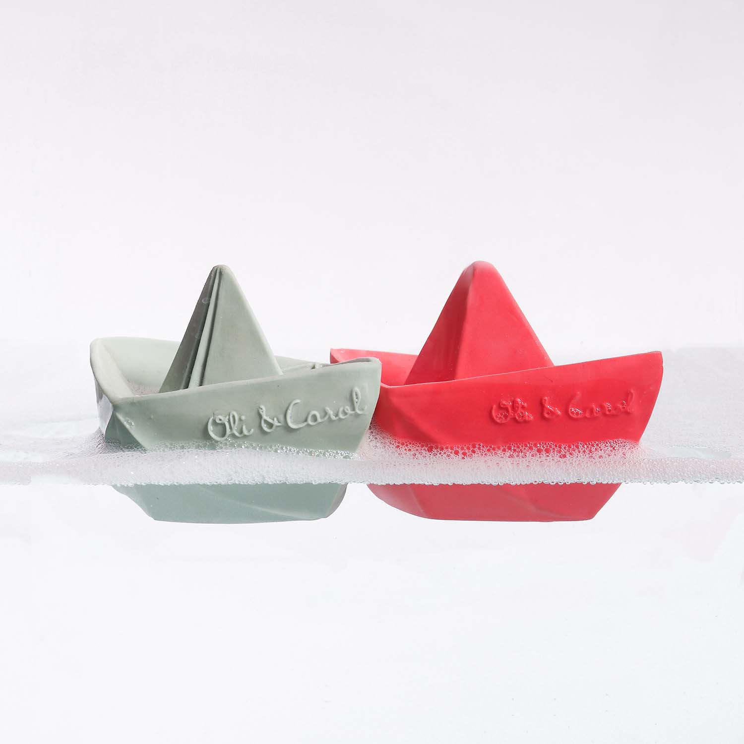 Oli & Carol Luonnonkumi Origami Kylpyvene Pinkki