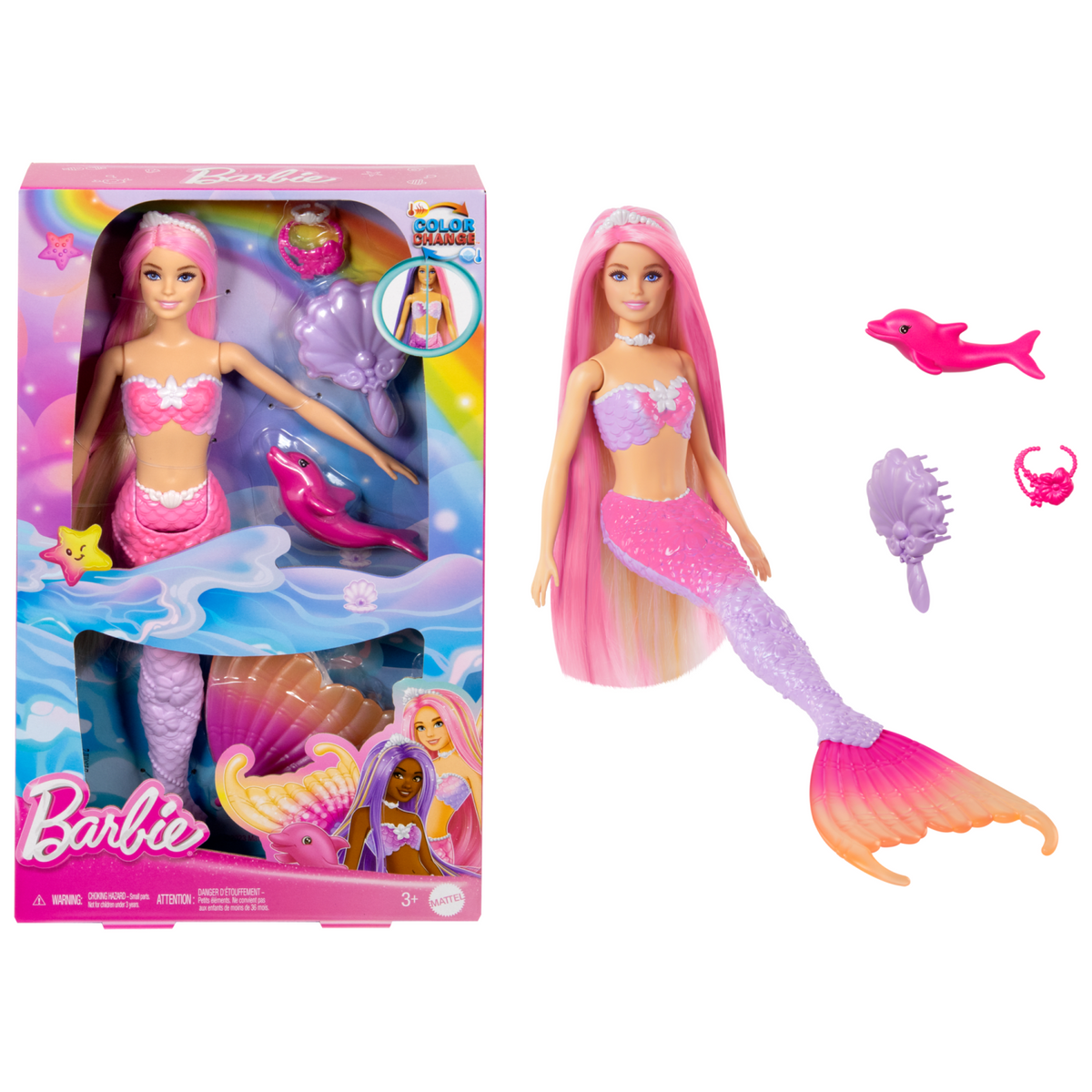 Barbie Long Hair Fantasy Merenneito Nukke