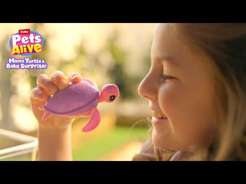 Zuru Pets Alive Mama Turtle & Baby Interaktiivinen Kilpikonna