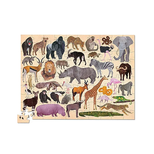 Crocodile Creek Puzzle Wild Animals 100 palaa