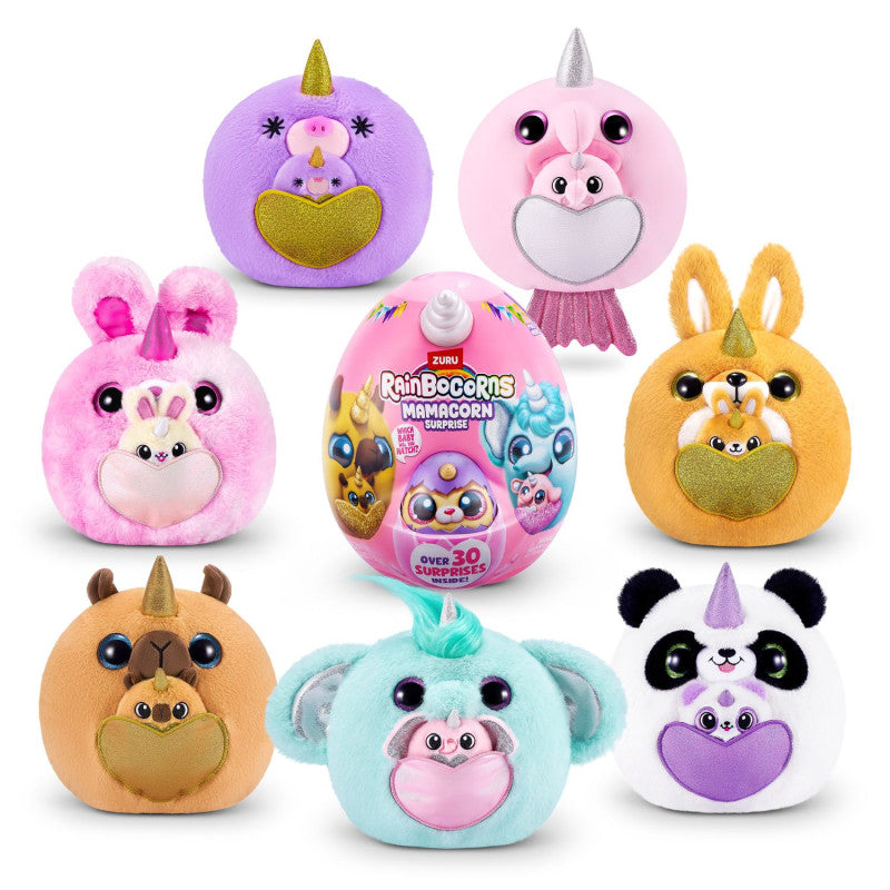 Zuru Rainbocorns Mamacorn Yllätyspehmolelu ja 30 Yllätystä
