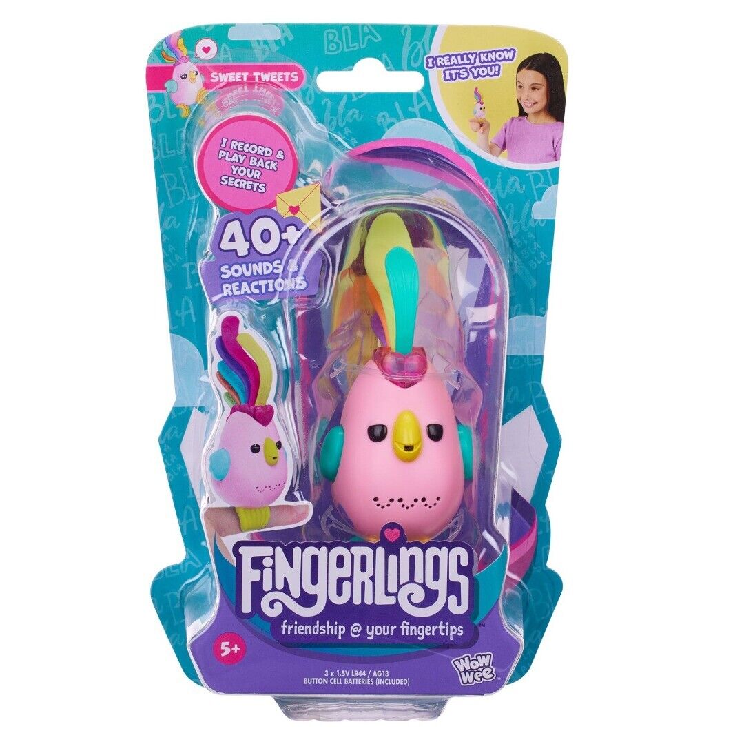 Fingerlings Lintu Vaaleanpunainen