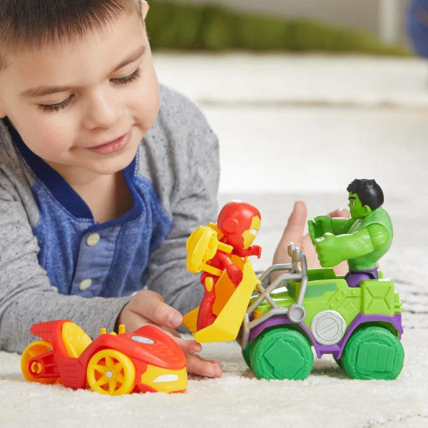 Marvel Spidey Iron Man ja Ajoneuvo