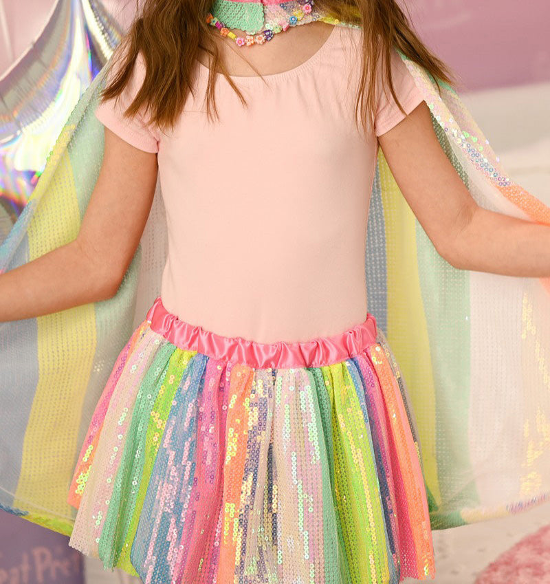 Great Pretenders Raidallinen Neon Kimaltava Hame 4-6v