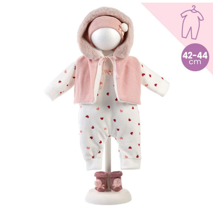 Llorens Nukenvaate 44cm Sydän Haalari Lajitelma