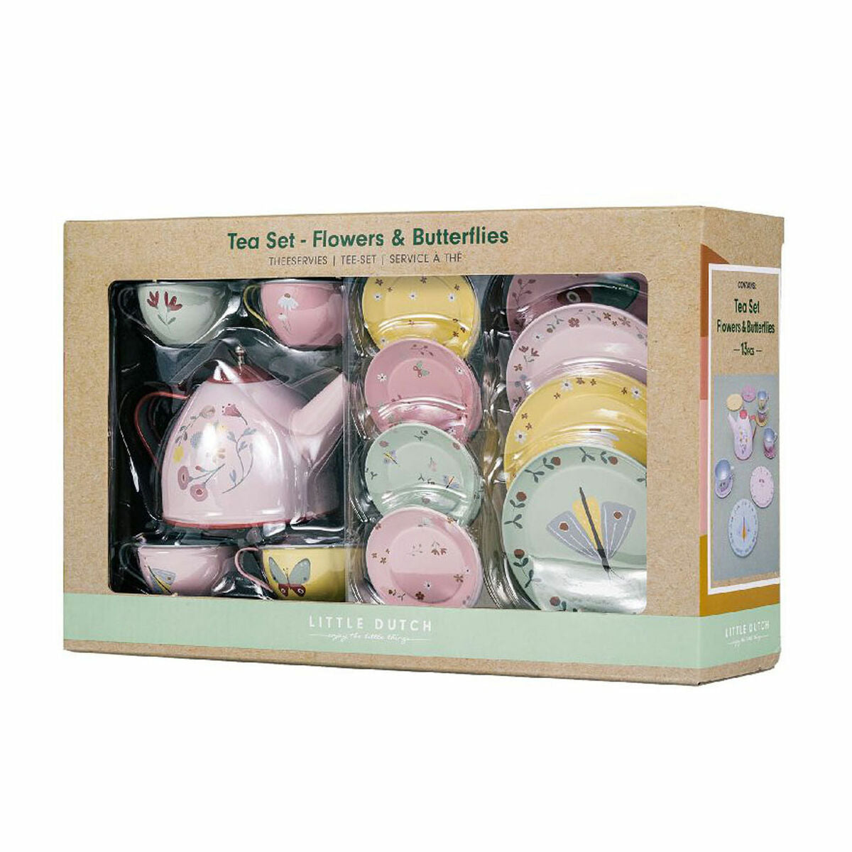 Little Dutch Flowers and Butterflies Peltinen Teeastiasto