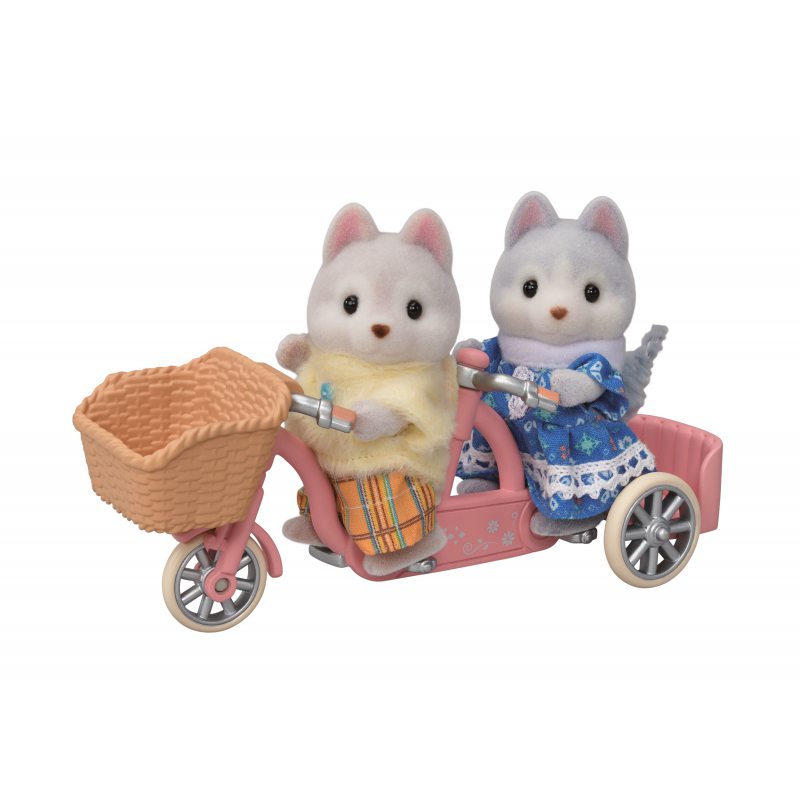 Sylvanian Families Tandempyöräilevät Husky Sisarukset