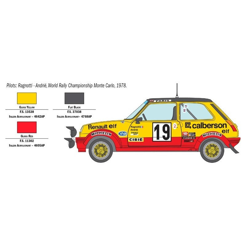 Italeri Renault R5 Alpine Rally 1:24