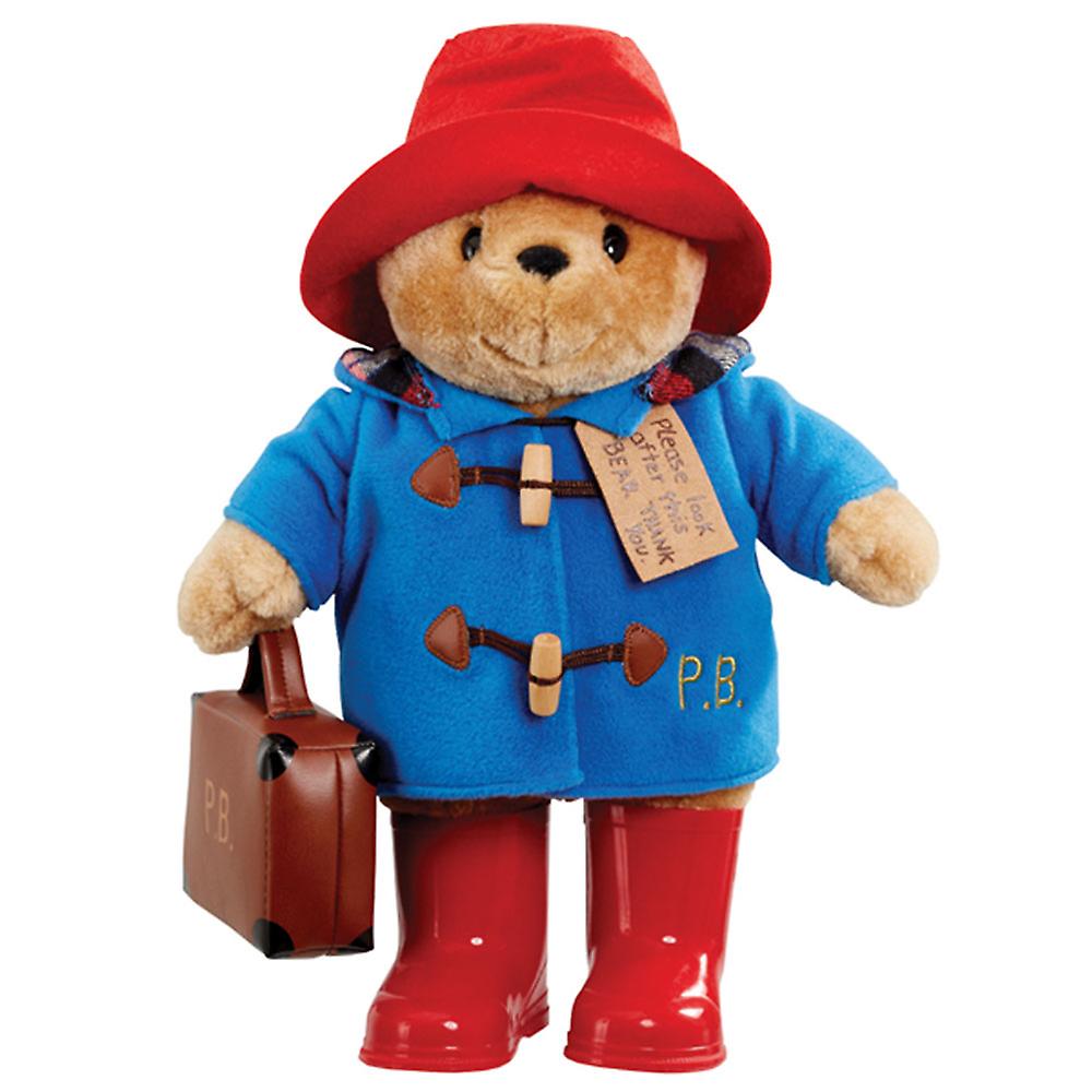 Karhuherra Paddington kumisaappaissa ja salkulla 33cm
