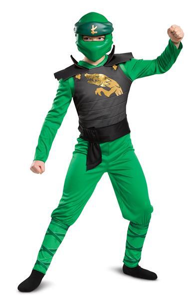 Ninjago Lloyd Vihreä Puku ja Naamari M (7-8v/127-136cm)